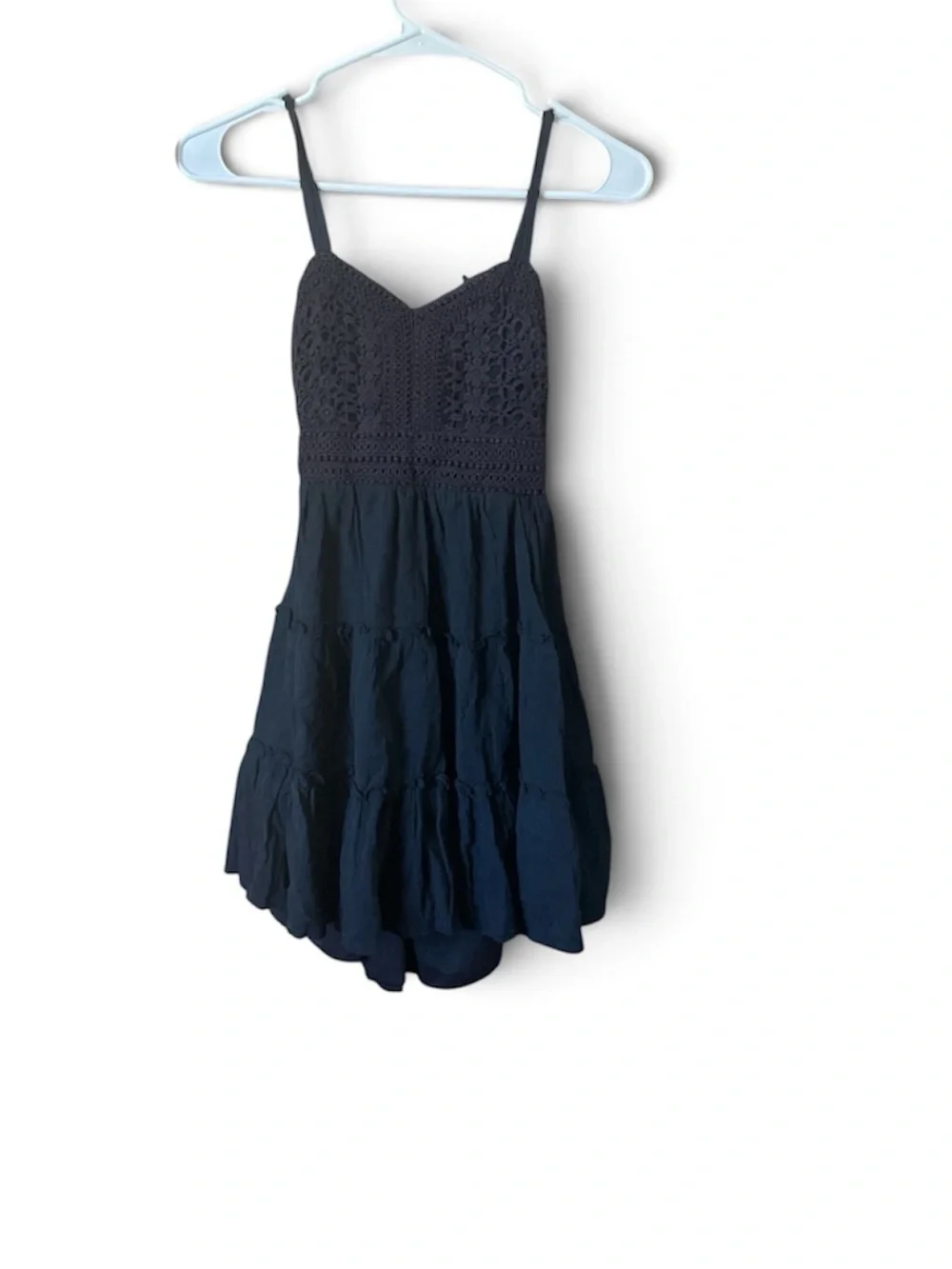 Rare Editions Girls Gauze Lace Bodice Cutout Back Dress Size 12